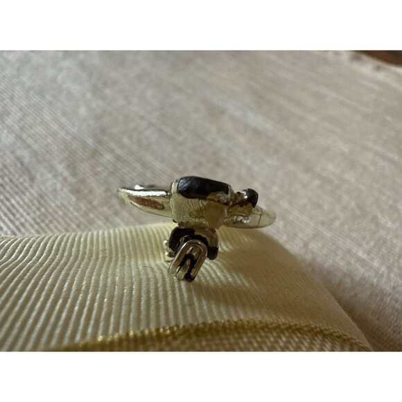 Vintage Mexican Dancer Brooch Pin  Silver Tone Fiesta Skirt Enamel Accents - Picture 7 of 12